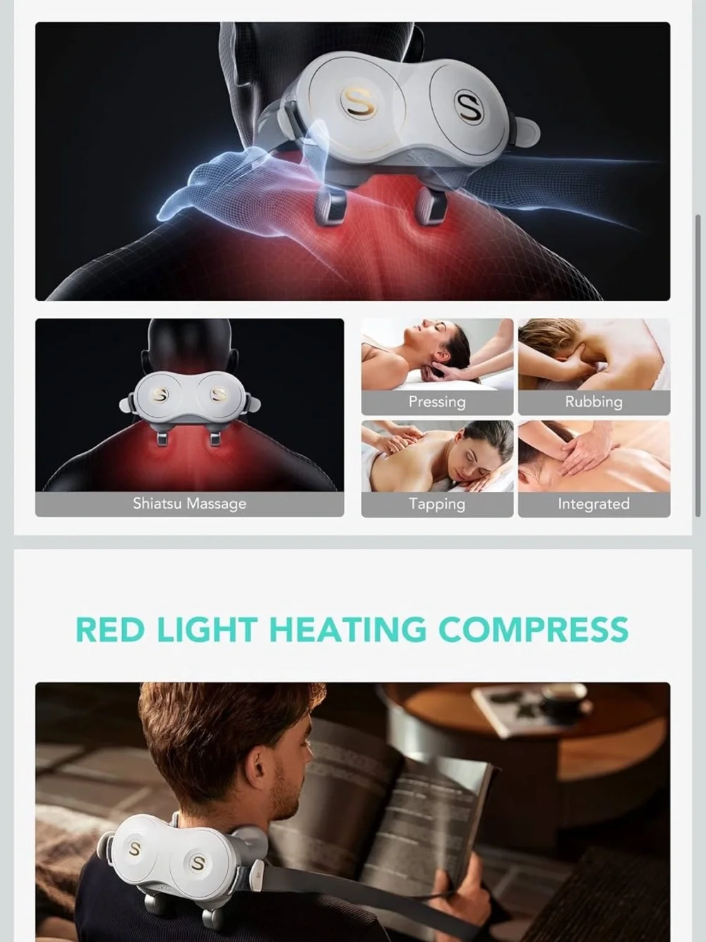 SKG H7 Neck, Shoulder, Back Massager